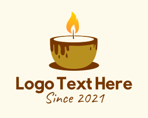 Mocha - Candle Coffee Cafe logo design