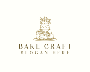 Baking Wedding Cake logo design