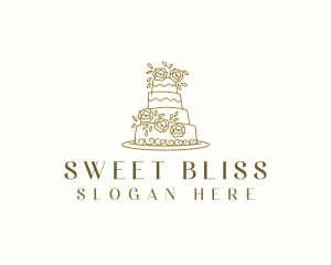 Baking Wedding Cake logo design