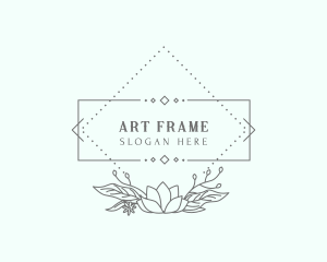Frame - Gardening Flower Frame logo design