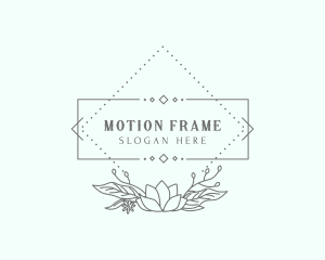 Gardening Flower Frame logo design