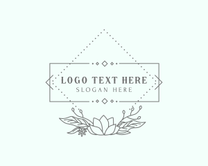 Beauty - Gardening Flower Frame logo design