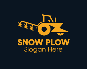 Plow - Electric Bolt Tractor logo design