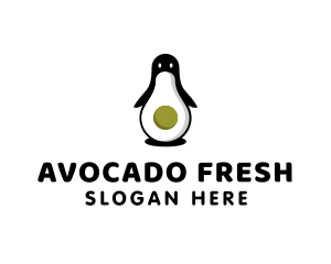 Avocado - Avocado Fruit Penguin logo design