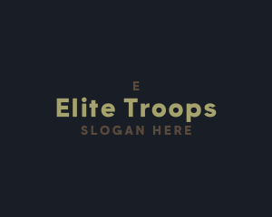 Army Troop Masculine  logo design