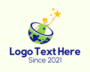 Kindergarten - Human Planet Star logo design