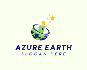 Human Planet Star logo design