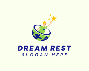 Human Planet Star logo design