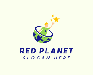 Human Planet Star logo design