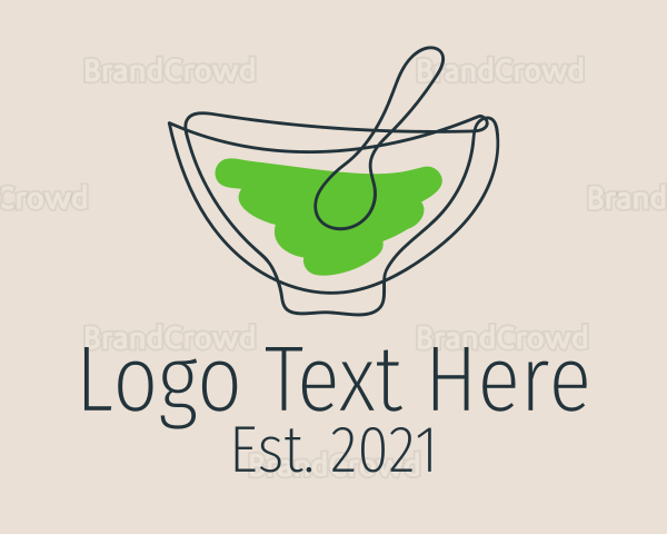 Minimalist Soup Bowl Logo