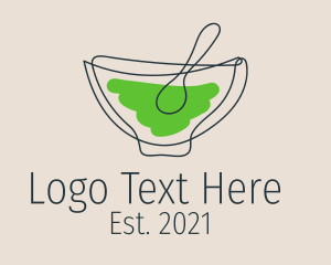 Eat - Minimalist Soup Bowl logo design