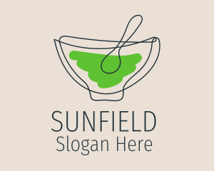 Minimalist Soup Bowl  Logo