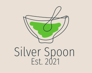 Minimalist Soup Bowl  logo design