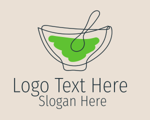 Minimalist Soup Bowl  Logo