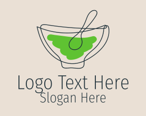 Minimalist Soup Bowl  Logo