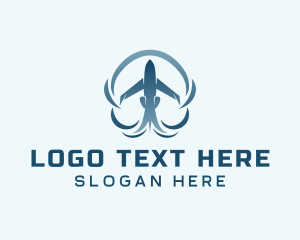 Airplane - Jet Plane Aircraft logo design