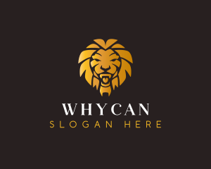 Golden Luxury Lion Logo