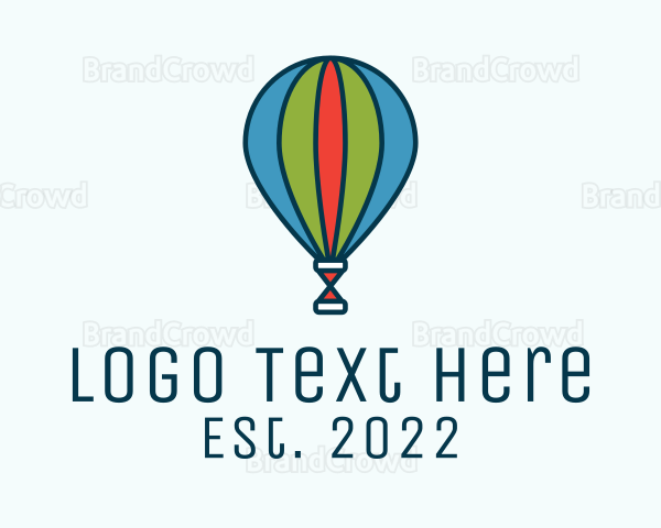 Hot Air Balloon Theme Park Logo