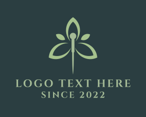 Massage - Needle Leaf Acupuncture logo design