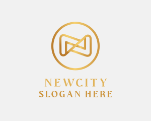 Elegant Infinity Letter N logo design