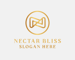 Elegant Infinity Letter N logo design