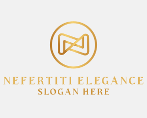 Elegant Infinity Letter N logo design