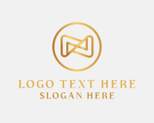 Circle - Elegant Infinity Letter N logo design