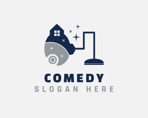 House Vacuum Cleaning Logo