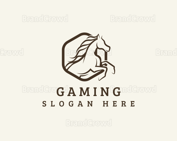 Horse Stallion Polo Logo