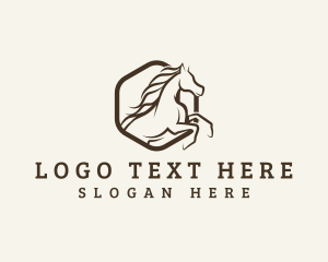 Steed - Horse Stallion Polo logo design