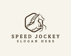 Jockey - Horse Stallion Polo logo design