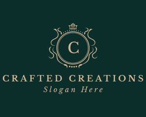 Bespoke - Crown Circle Shield logo design