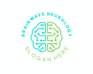 Neurology - Brain Network Circuit logo design