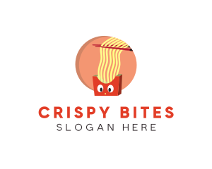 Fried - Fries Ramen Noodles logo design