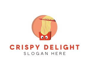 Fried - Fries Ramen Noodles logo design