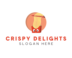 Fried - Fries Ramen Noodles logo design