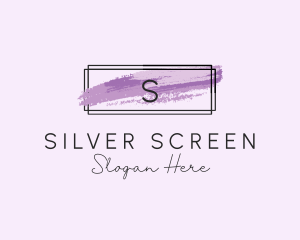 Frame Watercolor Brushstroke Logo