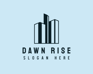 High Rise Tower Buildings logo design