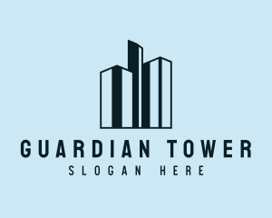 High Rise Tower Buildings logo design