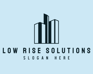 High Rise Tower Buildings logo design