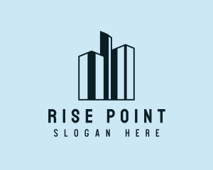 High Rise Tower Buildings logo design