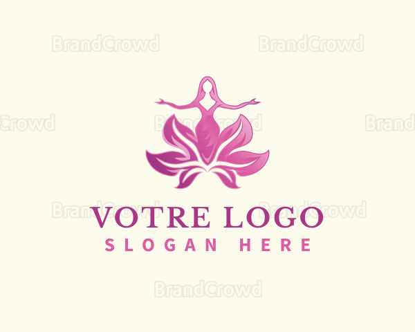 Fashion Flower Lady Logo