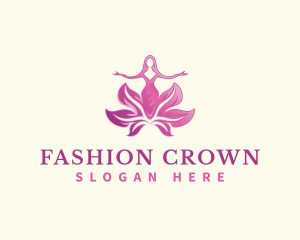 Fashion Flower Lady logo design