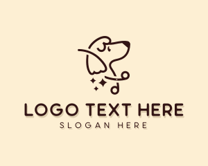 Pet Care - Scissors Dog Pet Care logo design