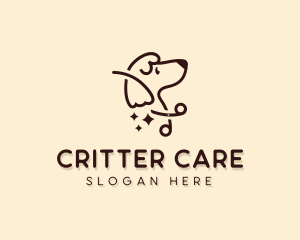 Scissors Dog Pet Care logo design