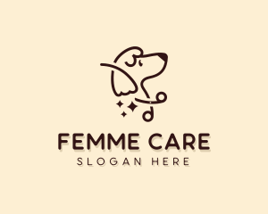 Scissors Dog Pet Care logo design