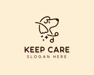 Scissors Dog Pet Care logo design