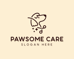 Scissors Dog Pet Care logo design