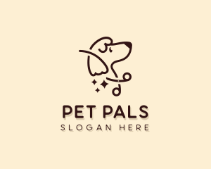 Scissors Dog Pet Care logo design