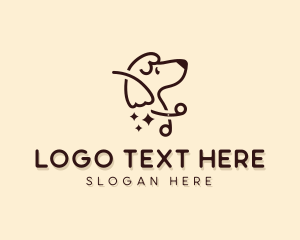 Pet Shop - Scissors Dog Pet Care logo design